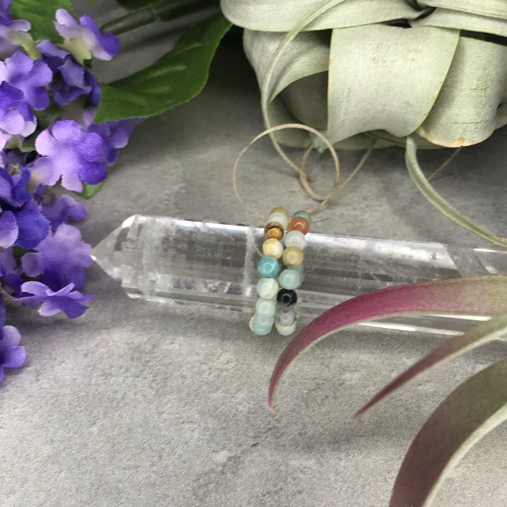 Amazonite Crystal/gemstone ring